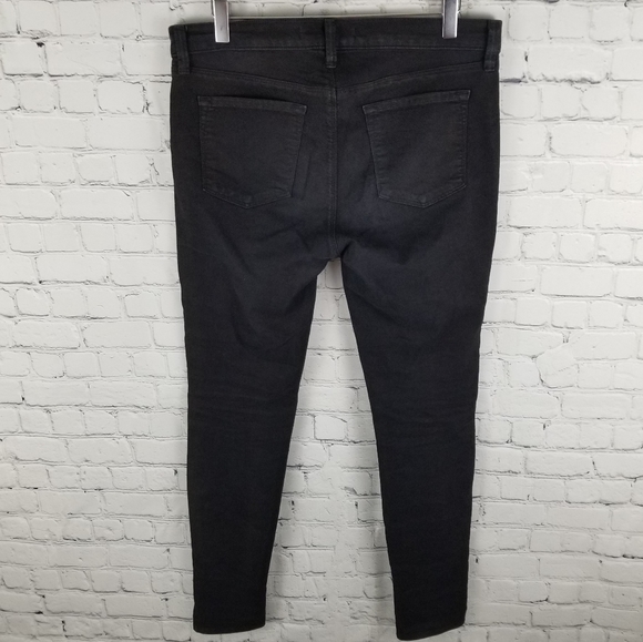 J BRAND | 800 super skinny coated black jeggings - Picture 4 of 8